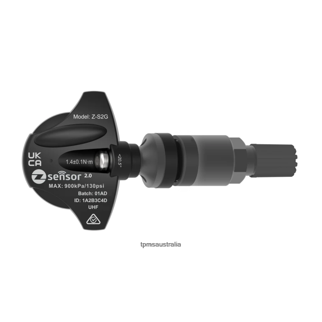 TPMS systems Australia - Alpina Automobiles OE Replacement TPMS Sensor - OE P/N 36112360420 Freq 433Mhz 46X4ZF1187 Metal Valve Stem - Dark Gray
