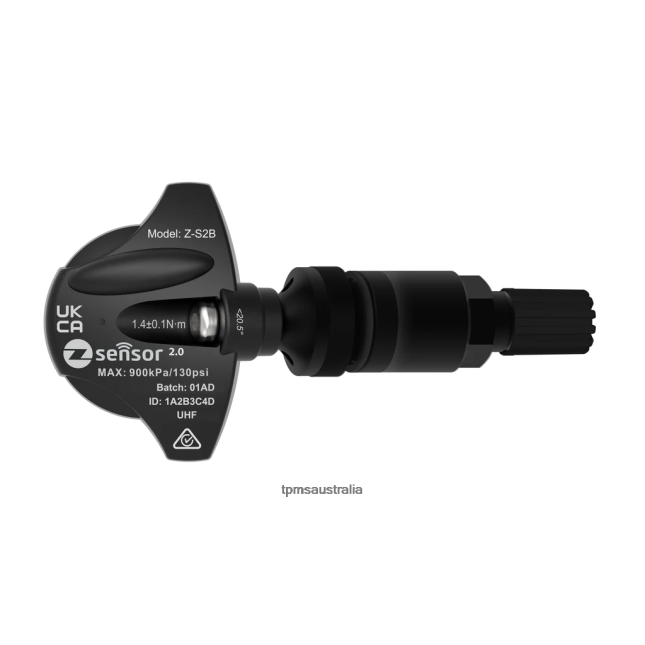 doran TPMS Australia - Replacement 20154 TPMS Sensor 433Mhz 46X4ZF99 Metal Valve Stem - Black